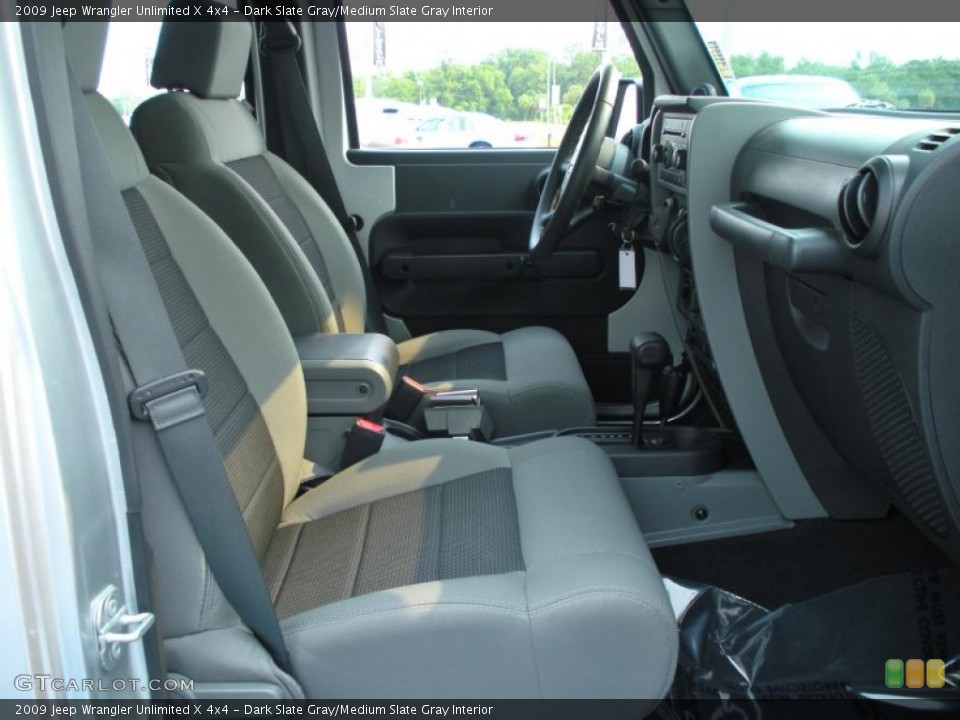 Dark Slate Gray/Medium Slate Gray Interior Photo for the 2009 Jeep Wrangler Unlimited X 4x4 #49199420