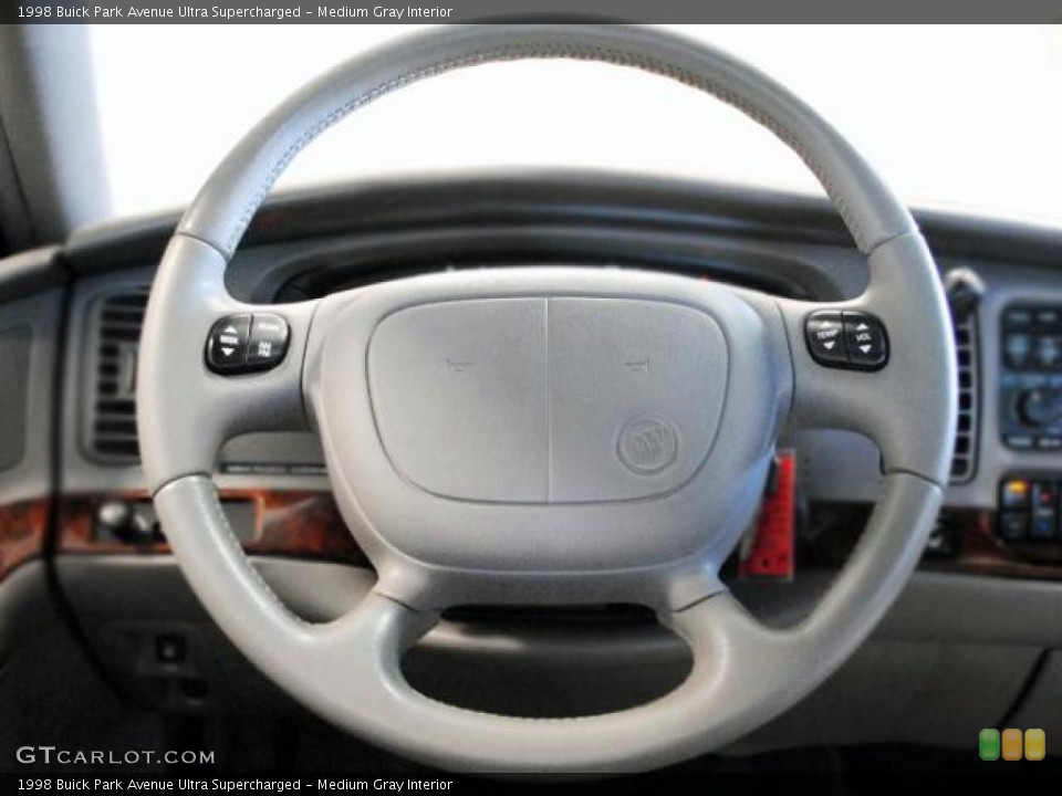 Medium Gray Interior Steering Wheel for the 1998 Buick Park Avenue Ultra Supercharged #49199906