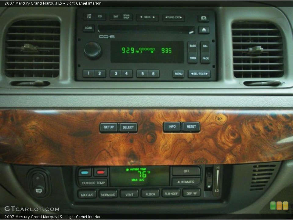 Light Camel Interior Controls for the 2007 Mercury Grand Marquis LS #49199966