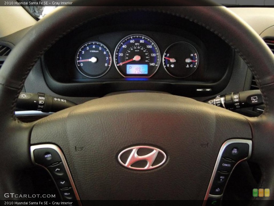 Gray Interior Steering Wheel for the 2010 Hyundai Santa Fe SE #49203530