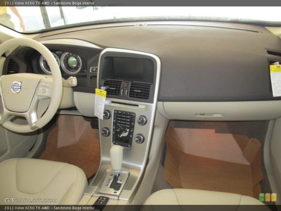 Sandstone Beige Interior Dashboard for the 2011 Volvo XC60 T6 AWD #49204748