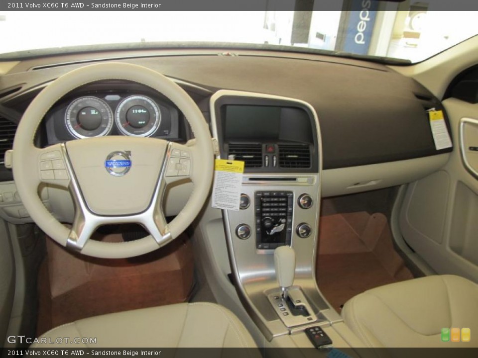 Sandstone Beige Interior Dashboard for the 2011 Volvo XC60 T6 AWD #49204793