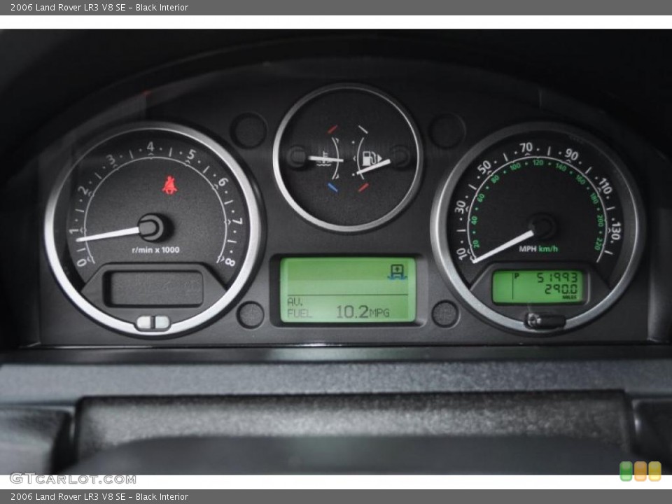 Black Interior Gauges for the 2006 Land Rover LR3 V8 SE #49205249
