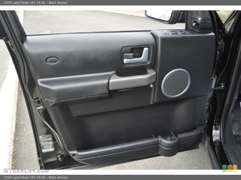Black Interior Door Panel for the 2006 Land Rover LR3 V8 SE #49205378