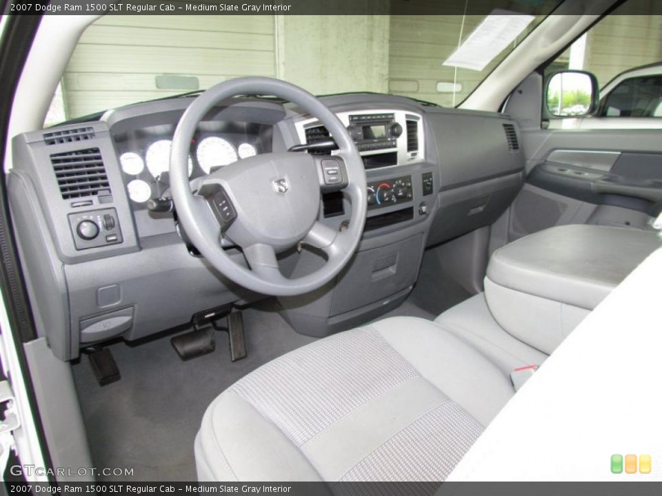 Medium Slate Gray Interior Prime Interior for the 2007 Dodge Ram 1500 SLT Regular Cab #49206806