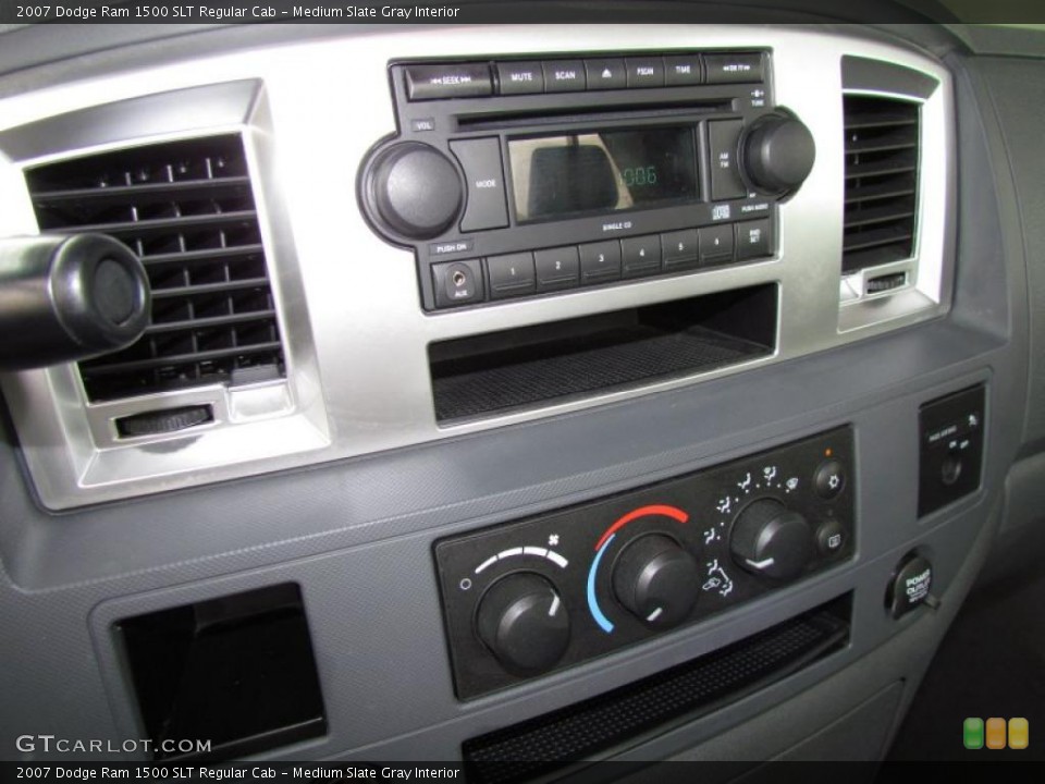 Medium Slate Gray Interior Controls for the 2007 Dodge Ram 1500 SLT Regular Cab #49206839