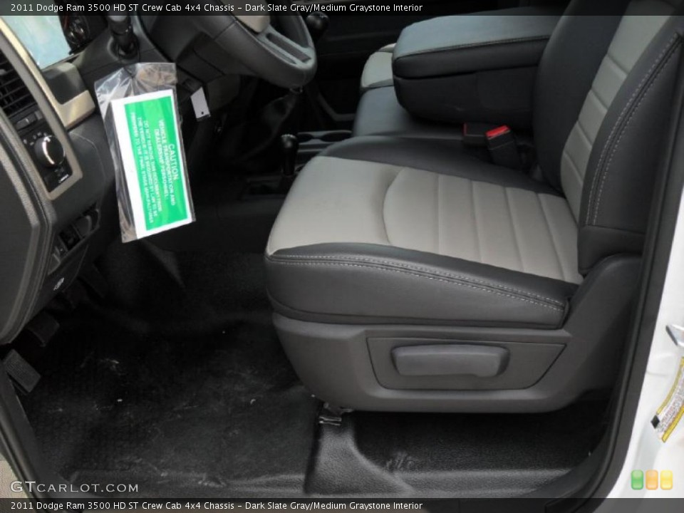 Dark Slate Gray/Medium Graystone Interior Photo for the 2011 Dodge Ram 3500 HD ST Crew Cab 4x4 Chassis #49208372