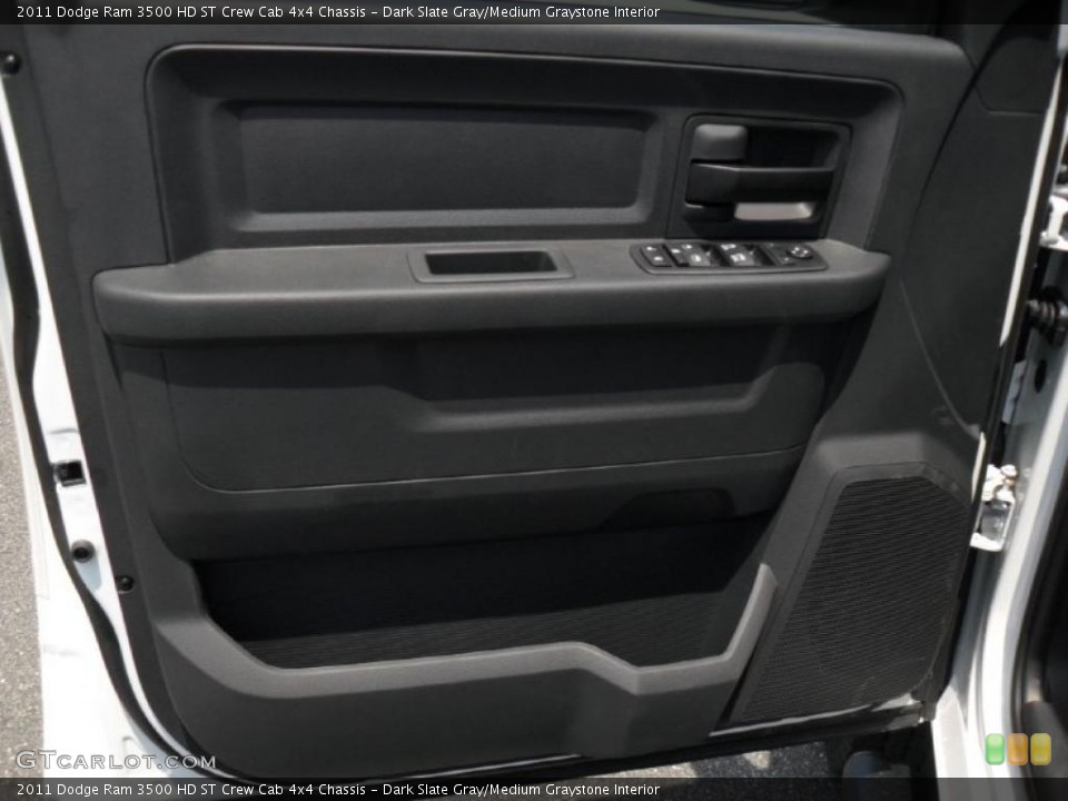 Dark Slate Gray/Medium Graystone Interior Door Panel for the 2011 Dodge Ram 3500 HD ST Crew Cab 4x4 Chassis #49208387