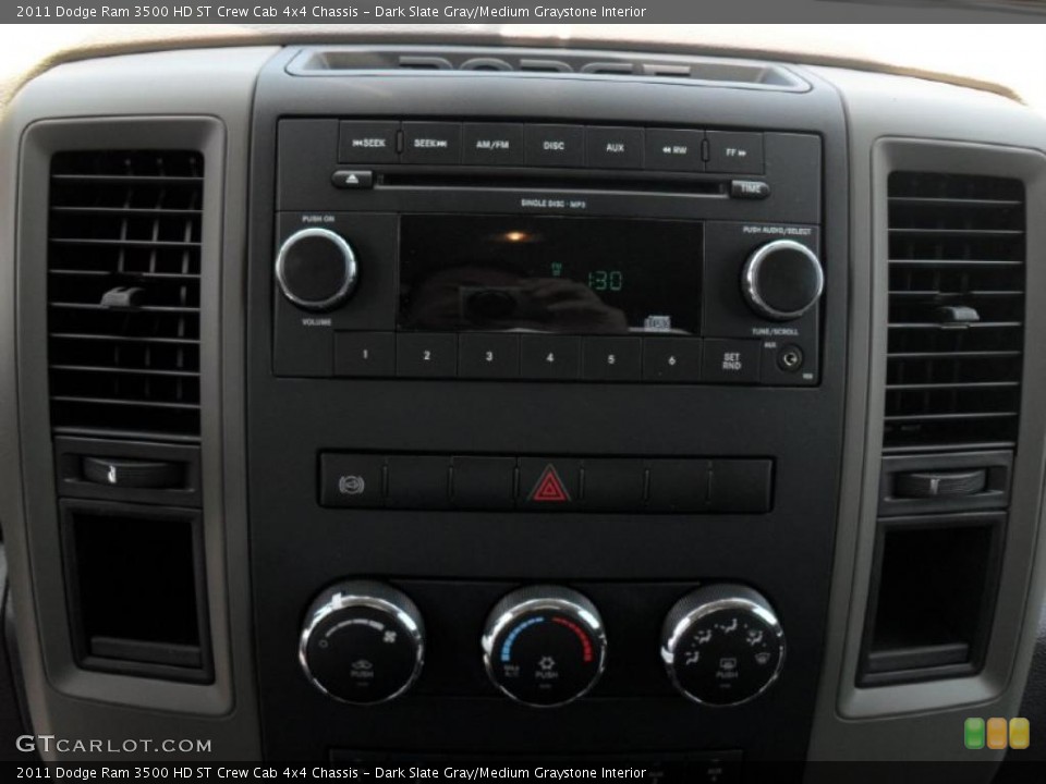 Dark Slate Gray/Medium Graystone Interior Controls for the 2011 Dodge Ram 3500 HD ST Crew Cab 4x4 Chassis #49208444