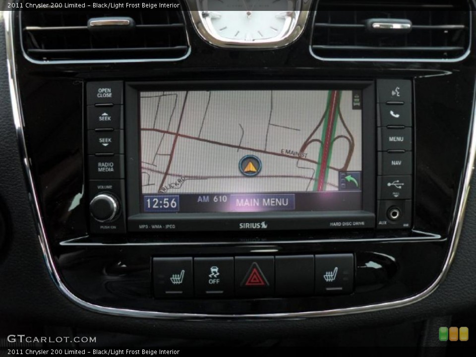 Black/Light Frost Beige Interior Navigation for the 2011 Chrysler 200 Limited #49209473