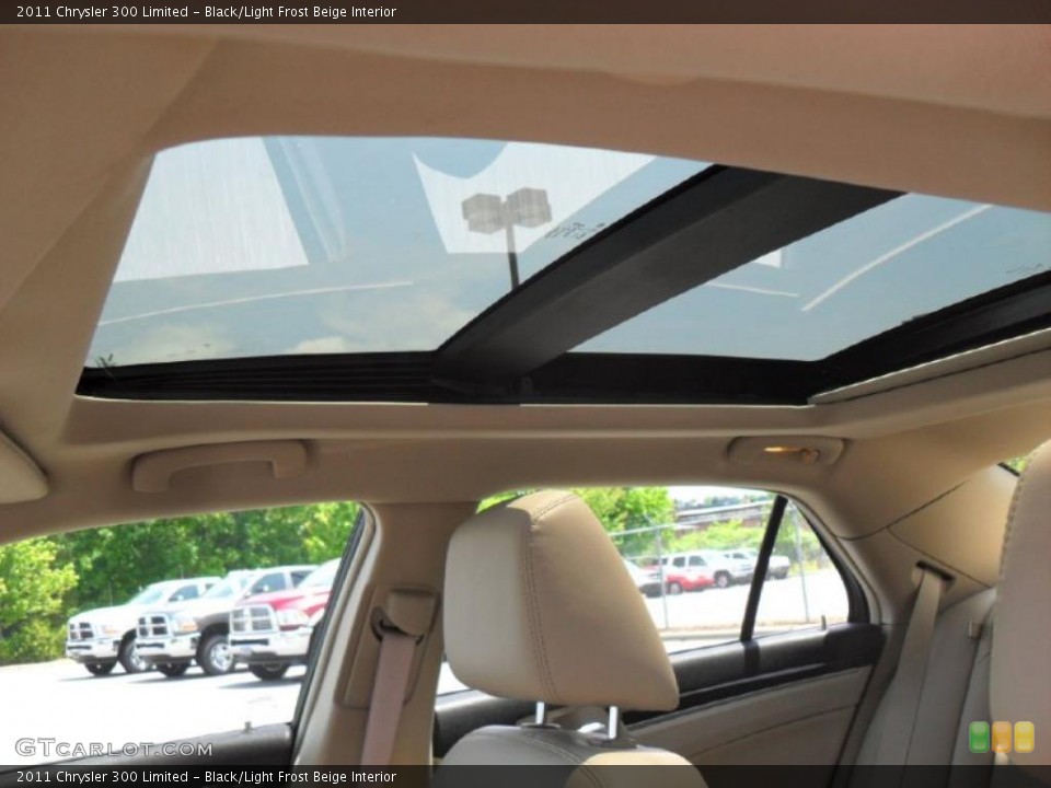 Black/Light Frost Beige Interior Sunroof for the 2011 Chrysler 300 Limited #49210565