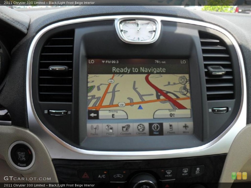 Black/Light Frost Beige Interior Navigation for the 2011 Chrysler 300 Limited #49210580