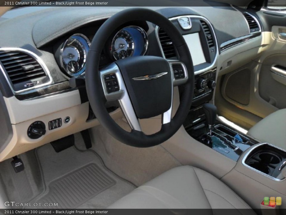 Black/Light Frost Beige Interior Prime Interior for the 2011 Chrysler 300 Limited #49210799
