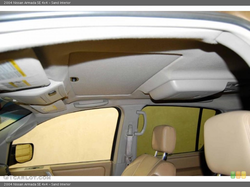 Sand Interior Sunroof for the 2004 Nissan Armada SE 4x4 #49211036