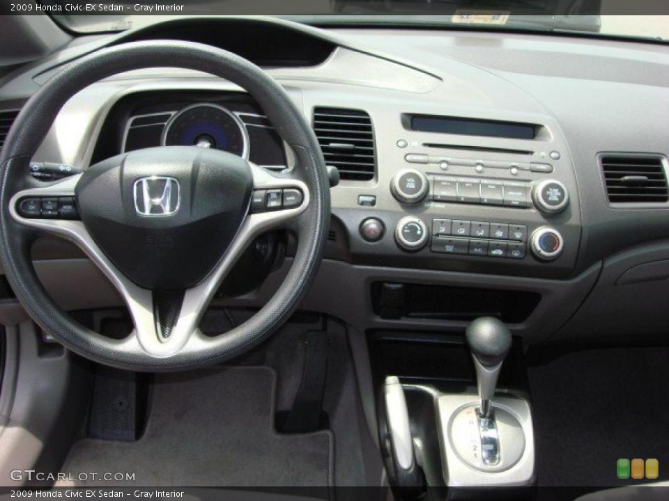 Gray Interior Dashboard for the 2009 Honda Civic EX Sedan #49212167