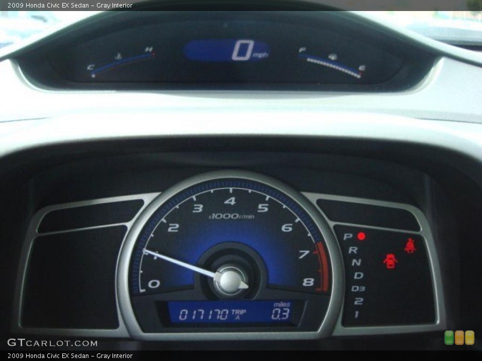 Gray Interior Gauges for the 2009 Honda Civic EX Sedan #49212239