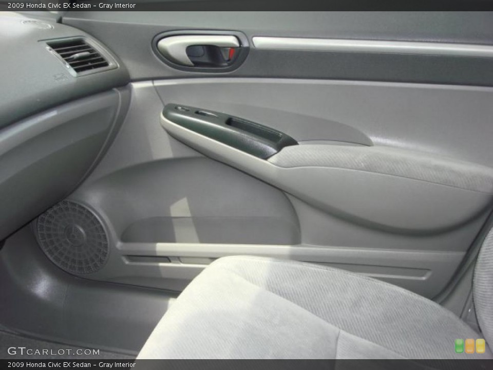 Gray Interior Door Panel for the 2009 Honda Civic EX Sedan #49212278