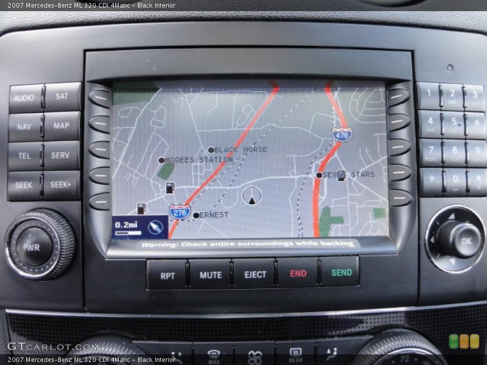 Black Interior Navigation for the 2007 Mercedes-Benz ML 320 CDI 4Matic #49214372