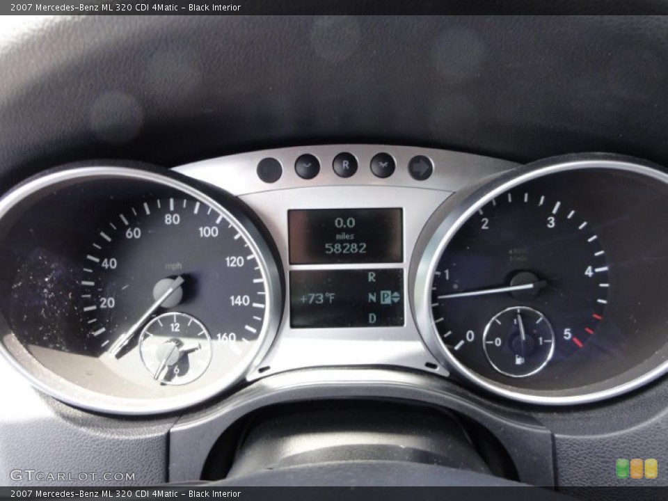 Black Interior Gauges for the 2007 Mercedes-Benz ML 320 CDI 4Matic #49214426