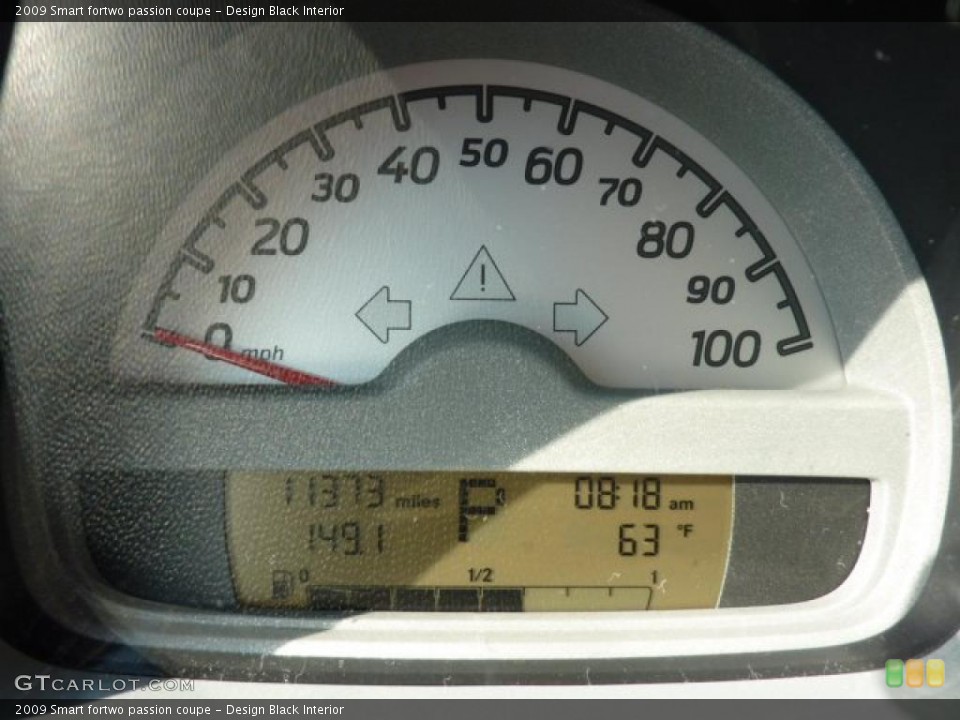 Design Black Interior Gauges for the 2009 Smart fortwo passion coupe #49215557