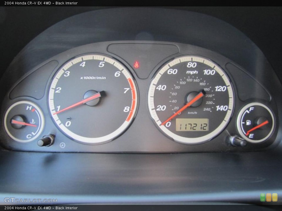 Black Interior Gauges for the 2004 Honda CR-V EX 4WD #49216346