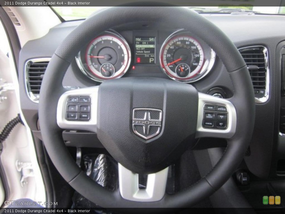 Black Interior Steering Wheel for the 2011 Dodge Durango Citadel 4x4 #49216622