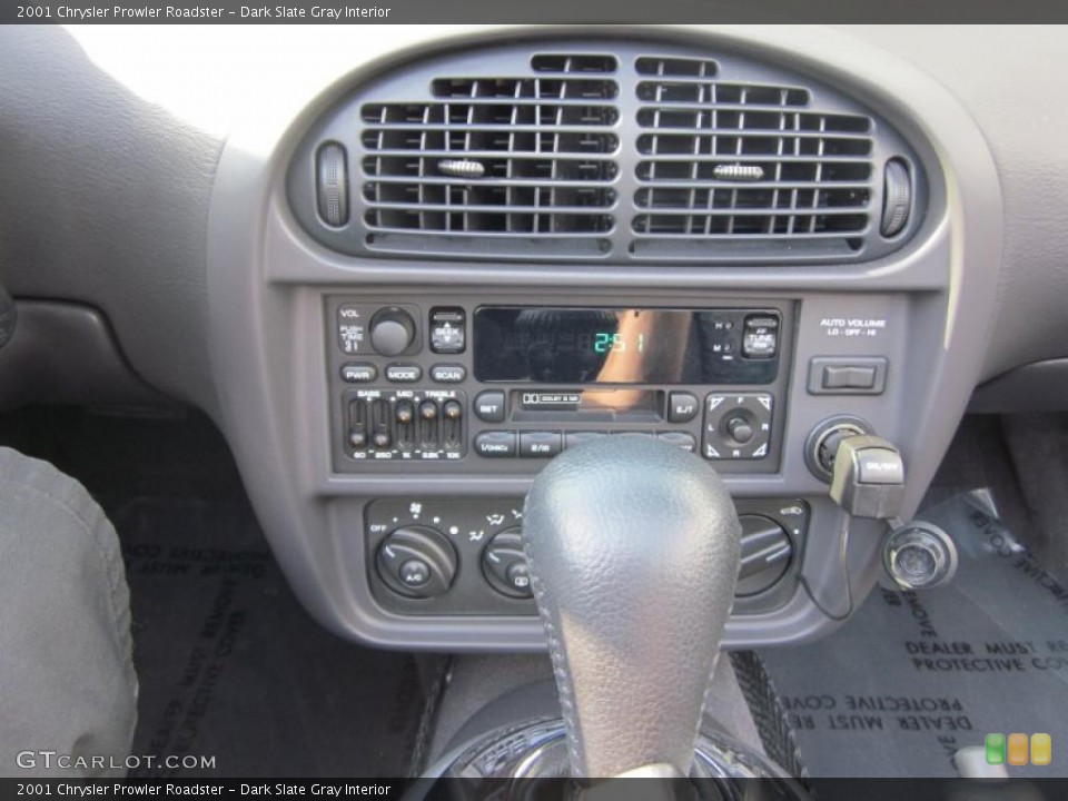 Dark Slate Gray Interior Controls for the 2001 Chrysler Prowler Roadster #49217039