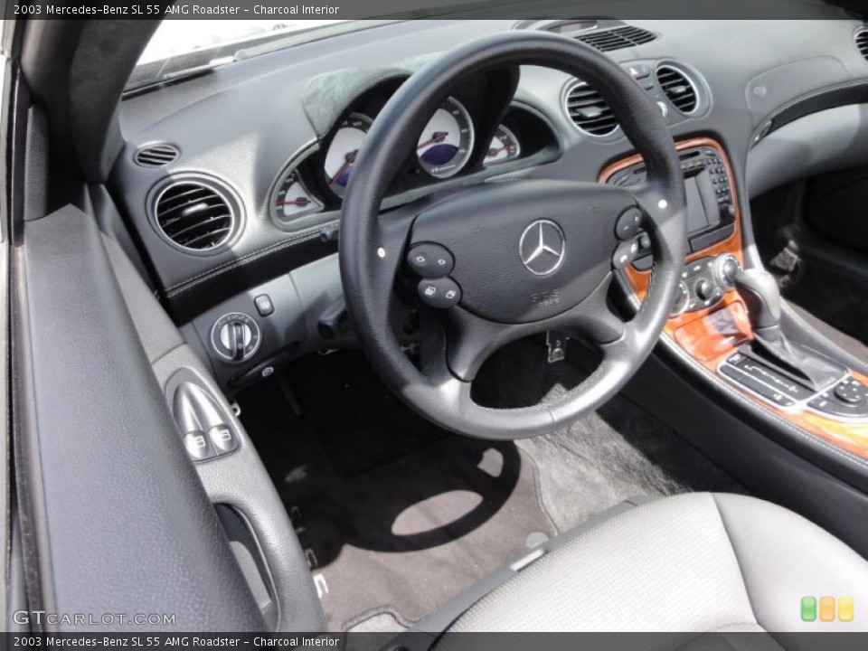 Charcoal Interior Photo for the 2003 Mercedes-Benz SL 55 AMG Roadster #49217057