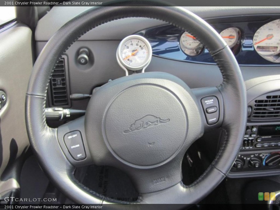Dark Slate Gray Interior Steering Wheel for the 2001 Chrysler Prowler Roadster #49217159