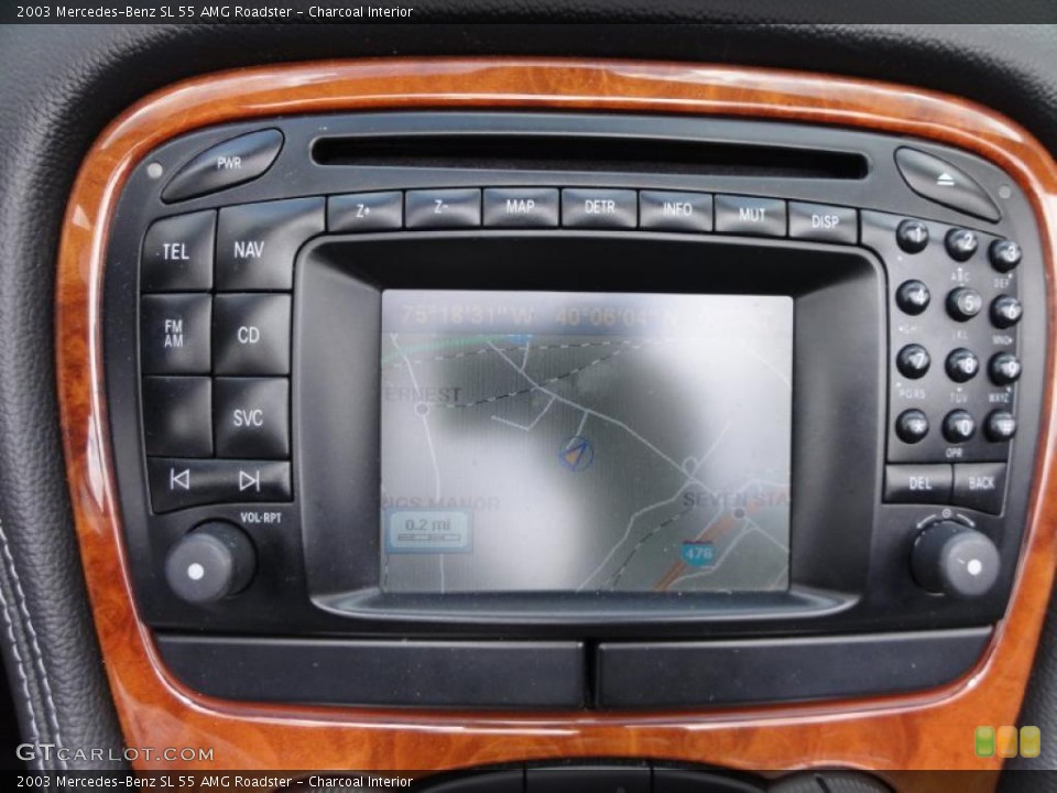 Charcoal Interior Navigation for the 2003 Mercedes-Benz SL 55 AMG Roadster #49217471