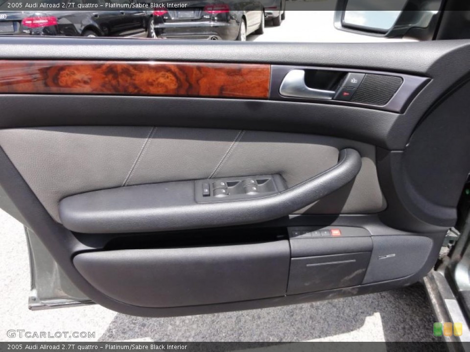 Platinum/Sabre Black Interior Door Panel for the 2005 Audi Allroad 2.7T quattro #49217918