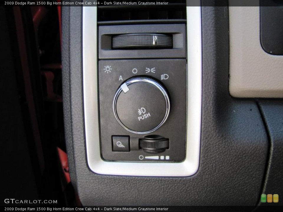 Dark Slate/Medium Graystone Interior Controls for the 2009 Dodge Ram 1500 Big Horn Edition Crew Cab 4x4 #49218230