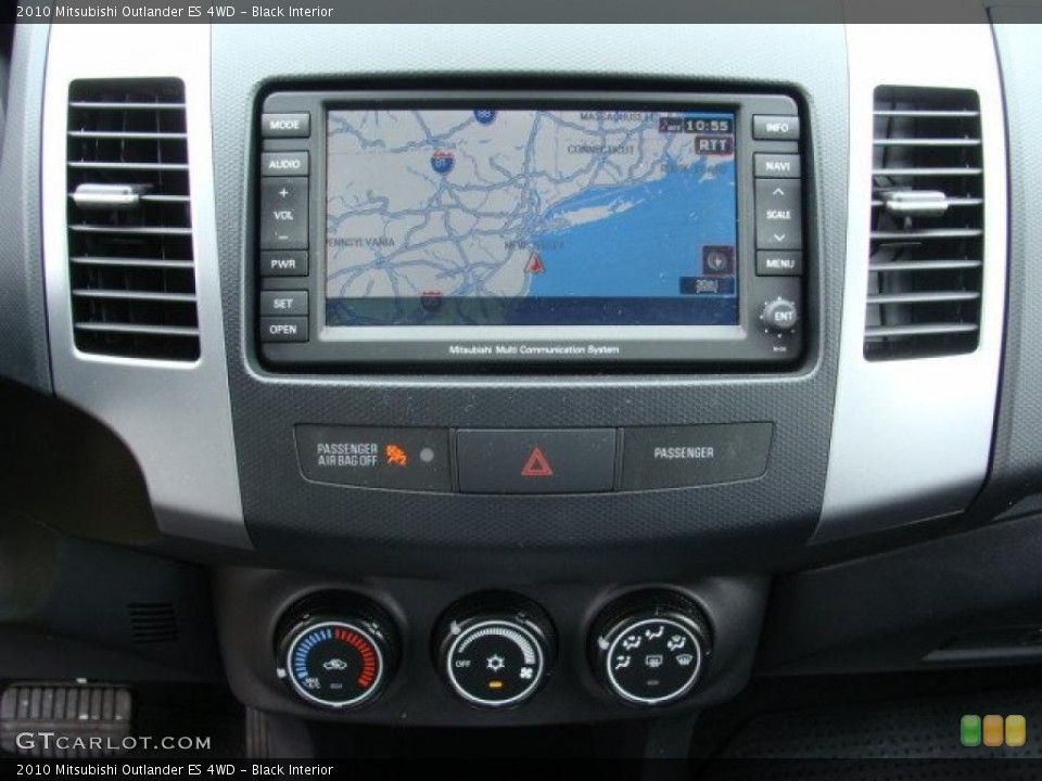 Black Interior Navigation for the 2010 Mitsubishi Outlander ES 4WD #49218336