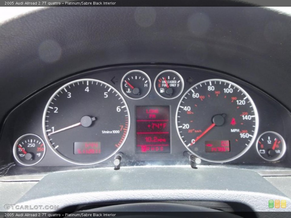 Platinum/Sabre Black Interior Gauges for the 2005 Audi Allroad 2.7T quattro #49218446