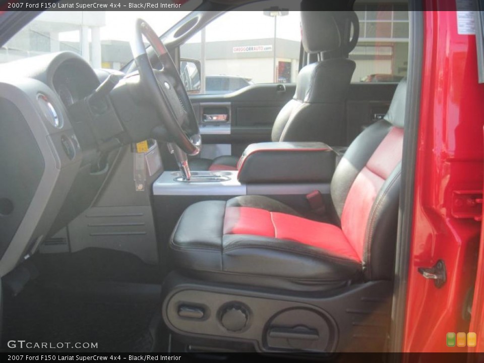Black/Red Interior Photo for the 2007 Ford F150 Lariat SuperCrew 4x4 #49226699