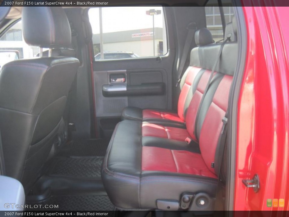Black/Red Interior Photo for the 2007 Ford F150 Lariat SuperCrew 4x4 #49226711