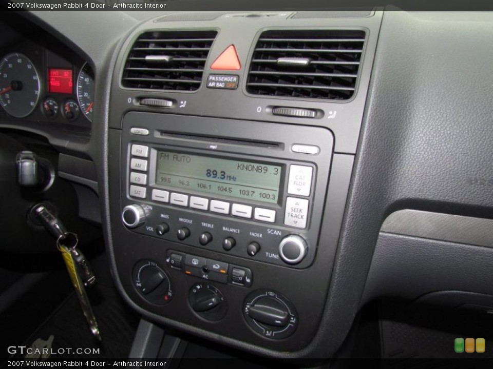 Anthracite Interior Controls for the 2007 Volkswagen Rabbit 4 Door #49227284