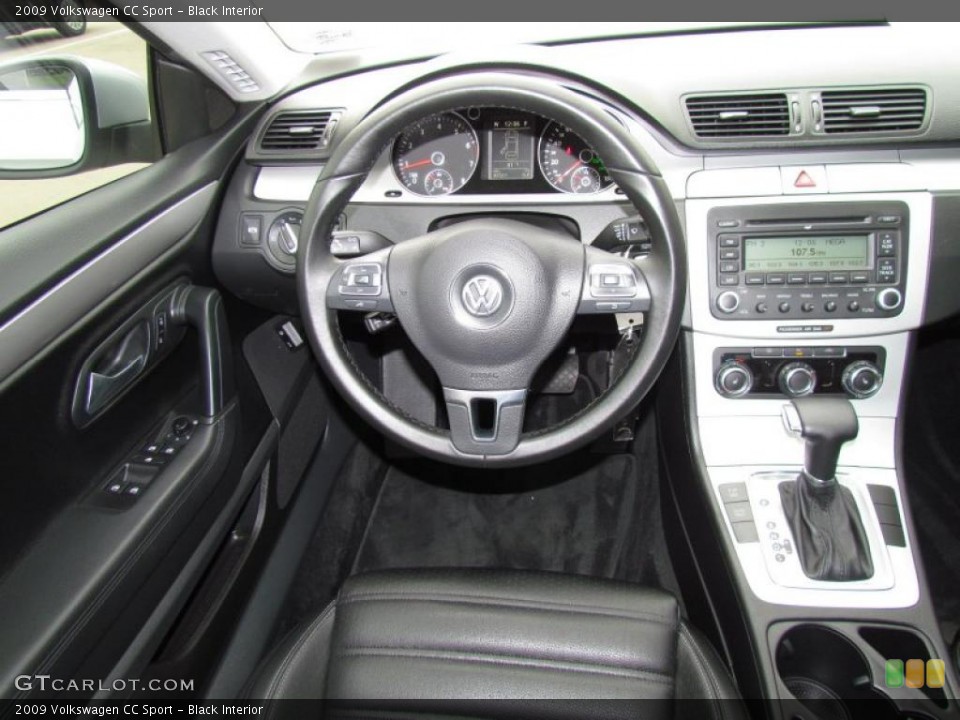 Black Interior Controls for the 2009 Volkswagen CC Sport #49228358