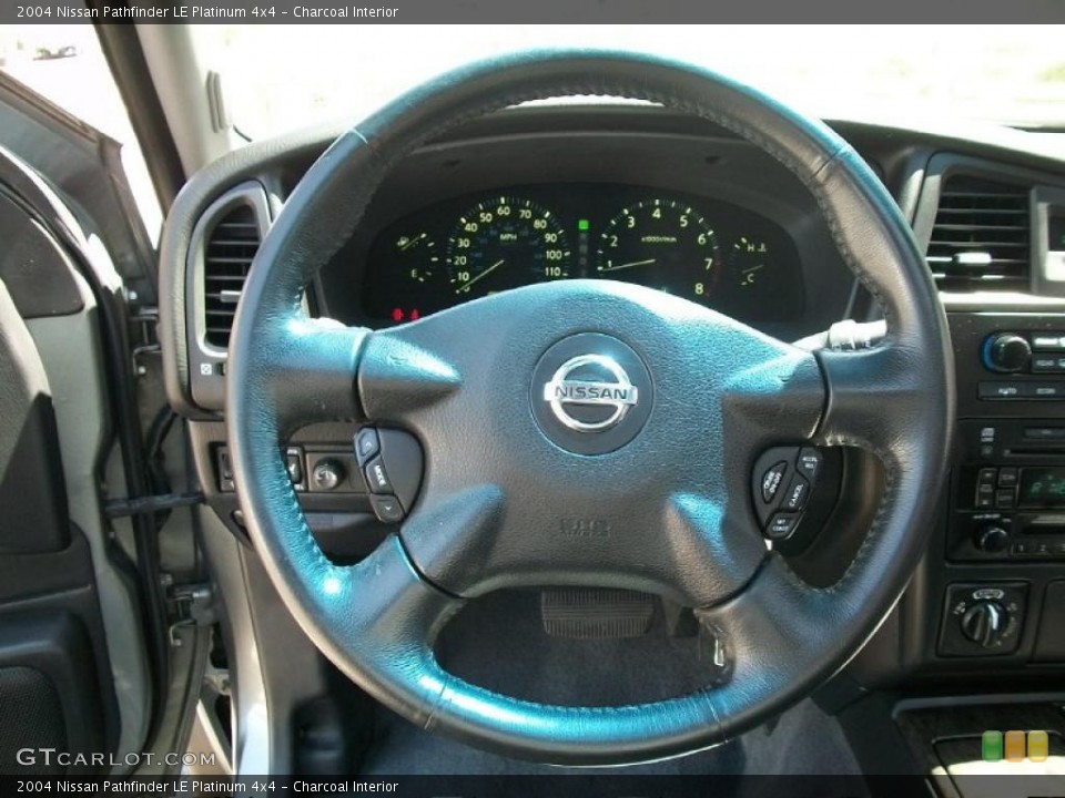 Charcoal Interior Steering Wheel for the 2004 Nissan Pathfinder LE Platinum 4x4 #49229387