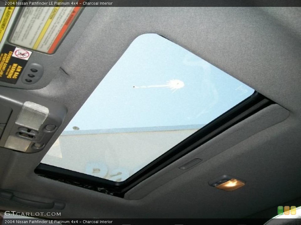 Charcoal Interior Sunroof for the 2004 Nissan Pathfinder LE Platinum 4x4 #49229459