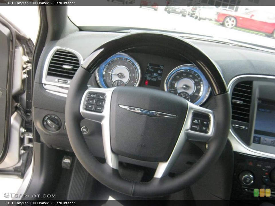Black Interior Steering Wheel for the 2011 Chrysler 300 Limited #49231487