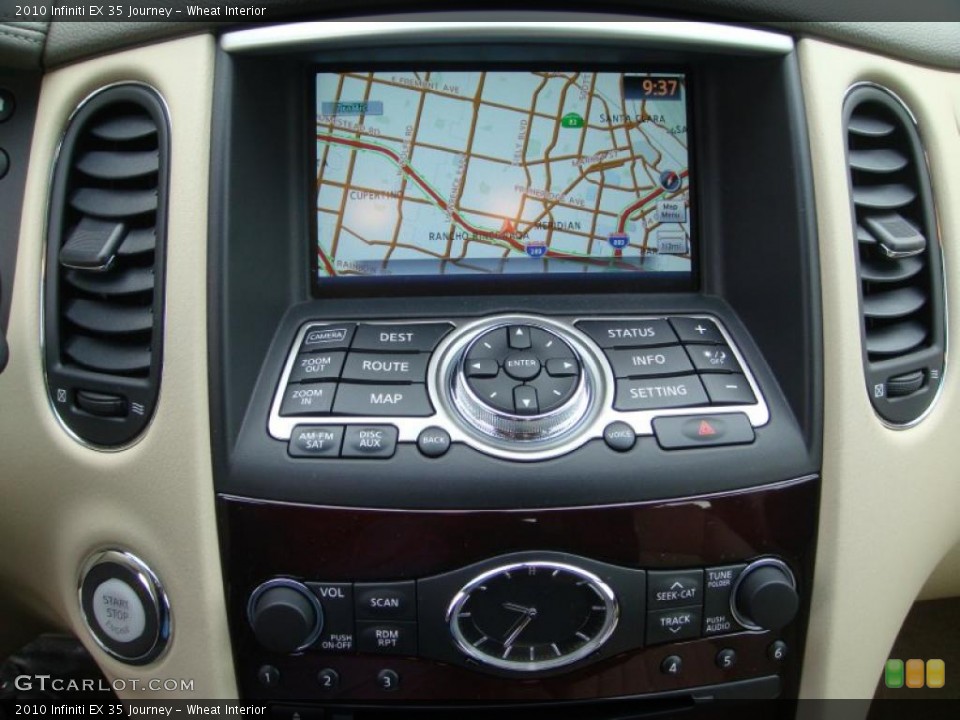 Wheat Interior Navigation for the 2010 Infiniti EX 35 Journey #49232018