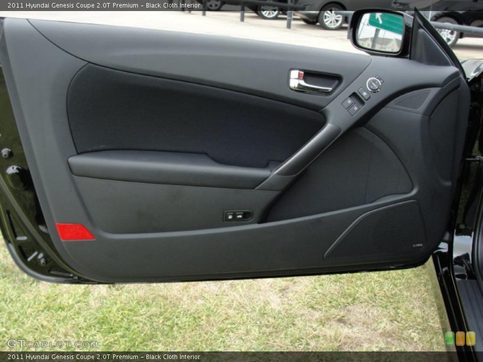 Black Cloth Interior Door Panel for the 2011 Hyundai Genesis Coupe 2.0T Premium #49236840