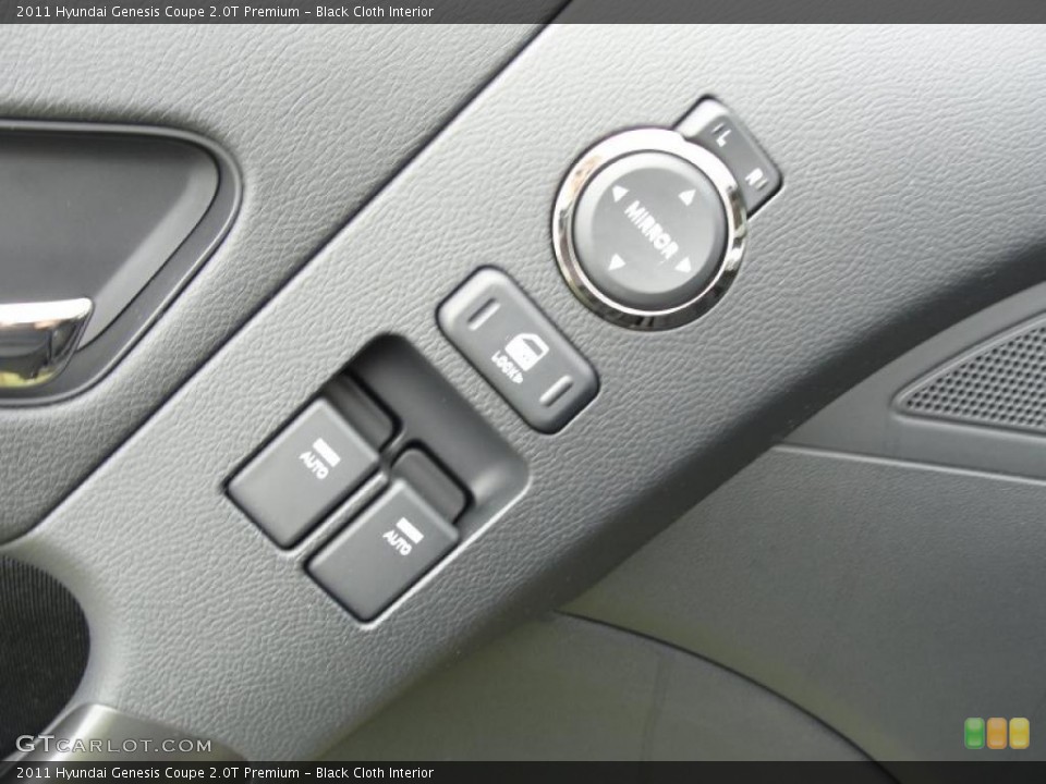 Black Cloth Interior Controls for the 2011 Hyundai Genesis Coupe 2.0T Premium #49236852