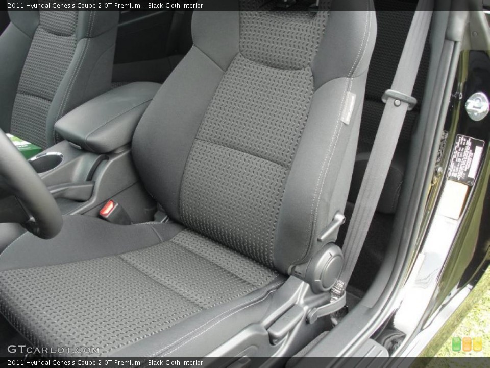 Black Cloth Interior Photo for the 2011 Hyundai Genesis Coupe 2.0T Premium #49236861