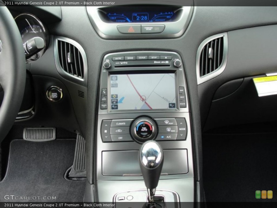 Black Cloth Interior Controls for the 2011 Hyundai Genesis Coupe 2.0T Premium #49236918
