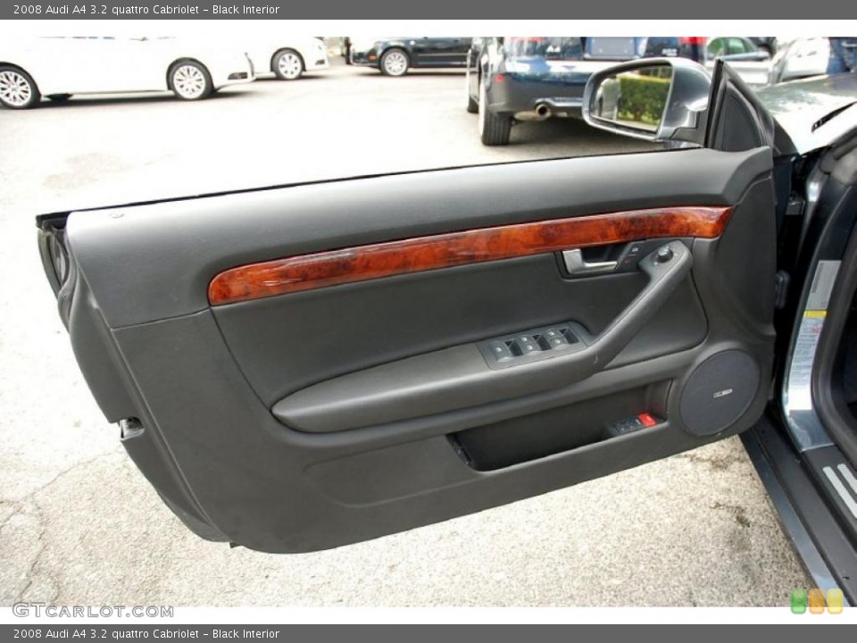 Black Interior Door Panel for the 2008 Audi A4 3.2 quattro Cabriolet #49236951