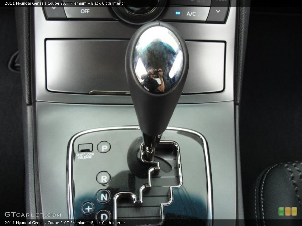 Black Cloth Interior Transmission for the 2011 Hyundai Genesis Coupe 2.0T Premium #49236963