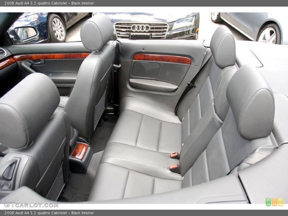 Black Interior Photo for the 2008 Audi A4 3.2 quattro Cabriolet #49237083