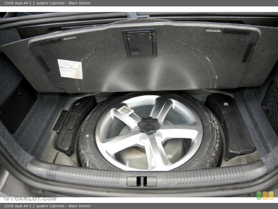 Black Interior Trunk for the 2008 Audi A4 3.2 quattro Cabriolet #49237134